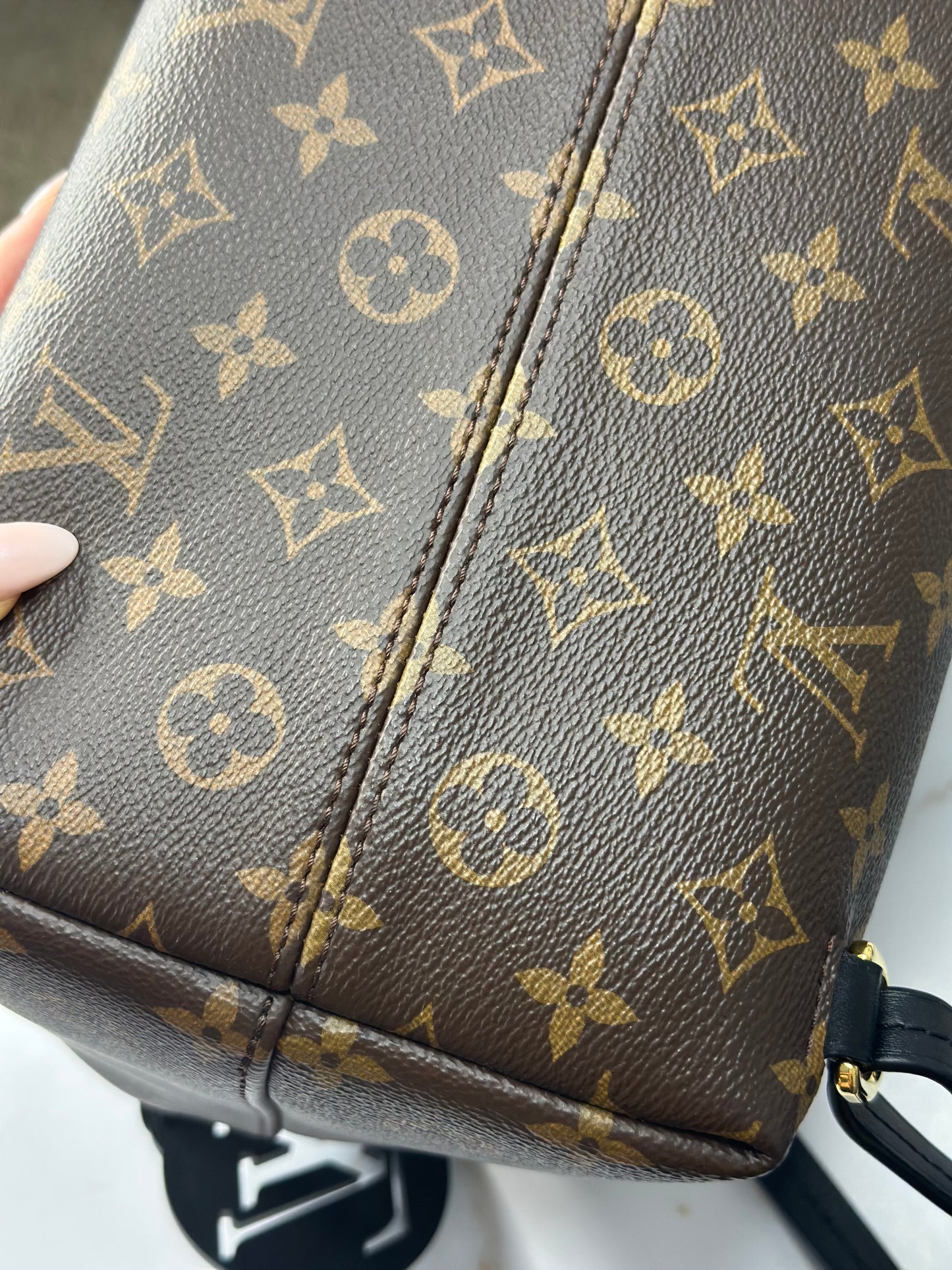 Pre-owned Louis Vuitton monogram Canvas Montsouris NM backpack PM