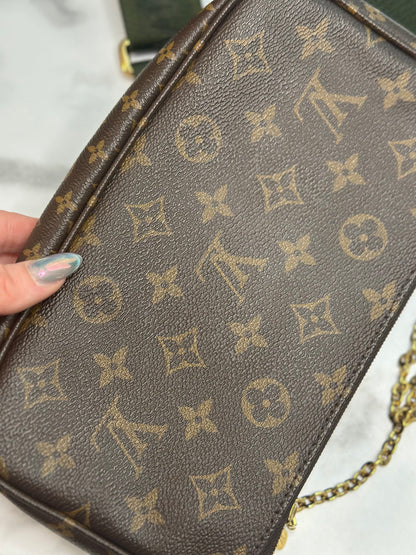 Pre-owned Louis Vuitton Monogram canvas multi pochette accessories crossbody