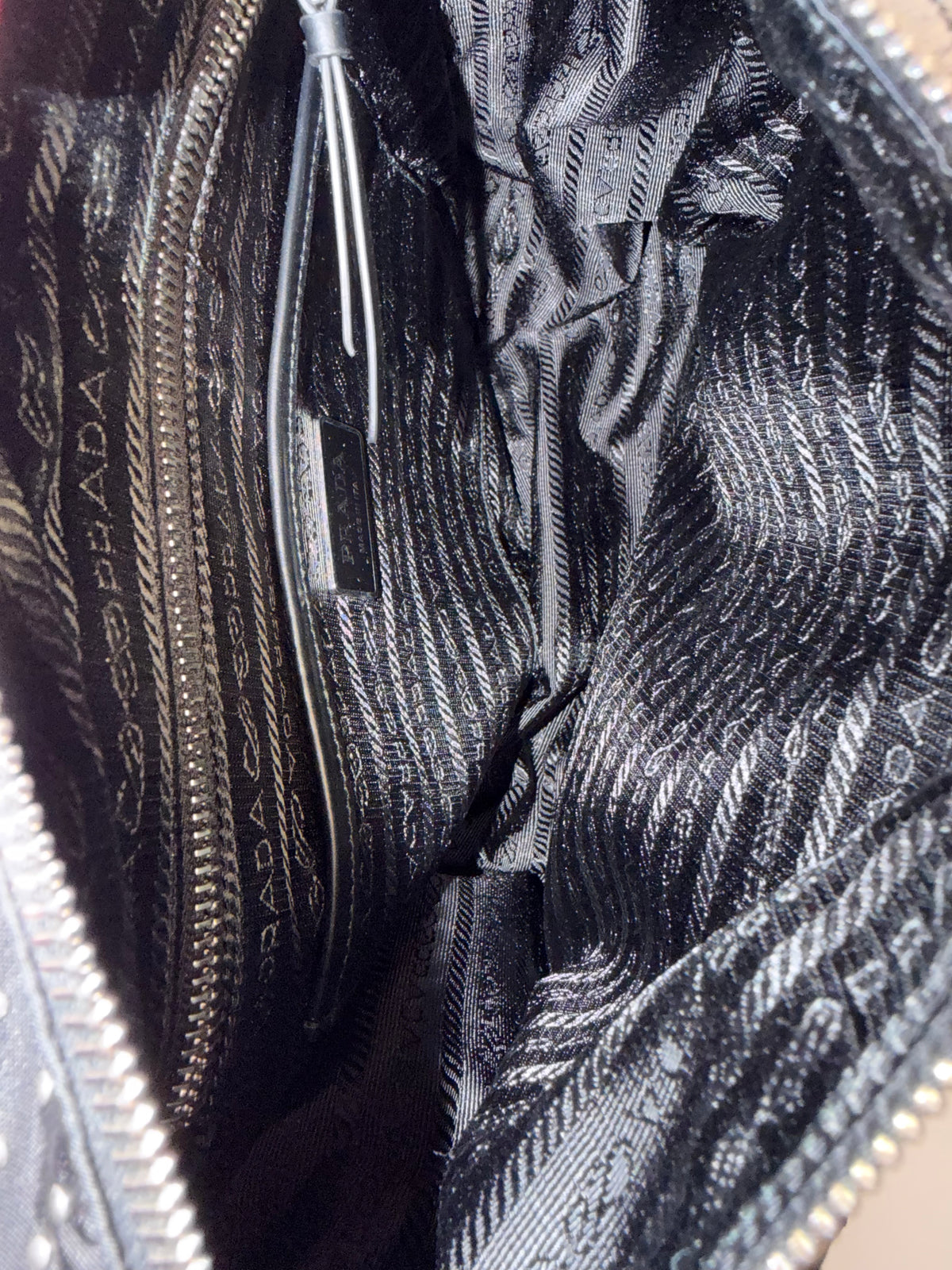 Pre-owned Prada nylon studded Crossbody