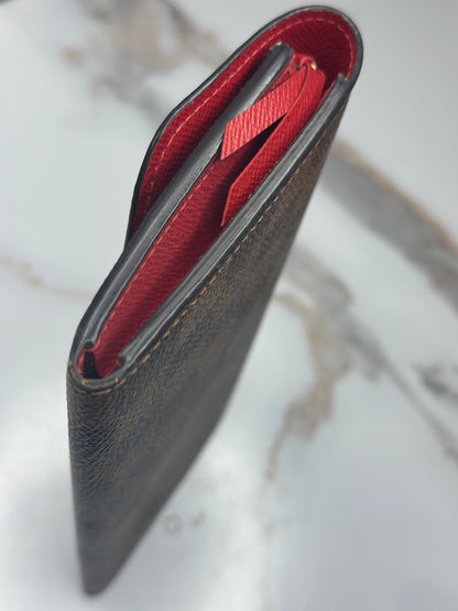 Pre-owned Louis Vuitton Damier Ebene Emilie Wallet