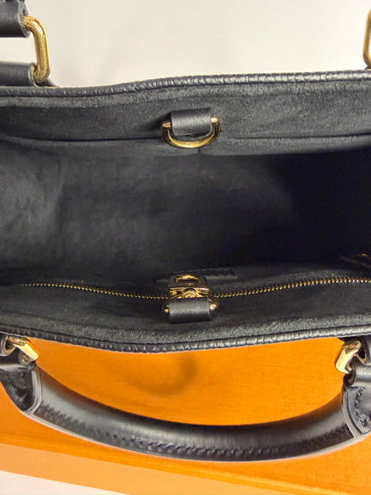 Pre-owned Louis Vuitton Black Empriente leather on the go PM two way tote