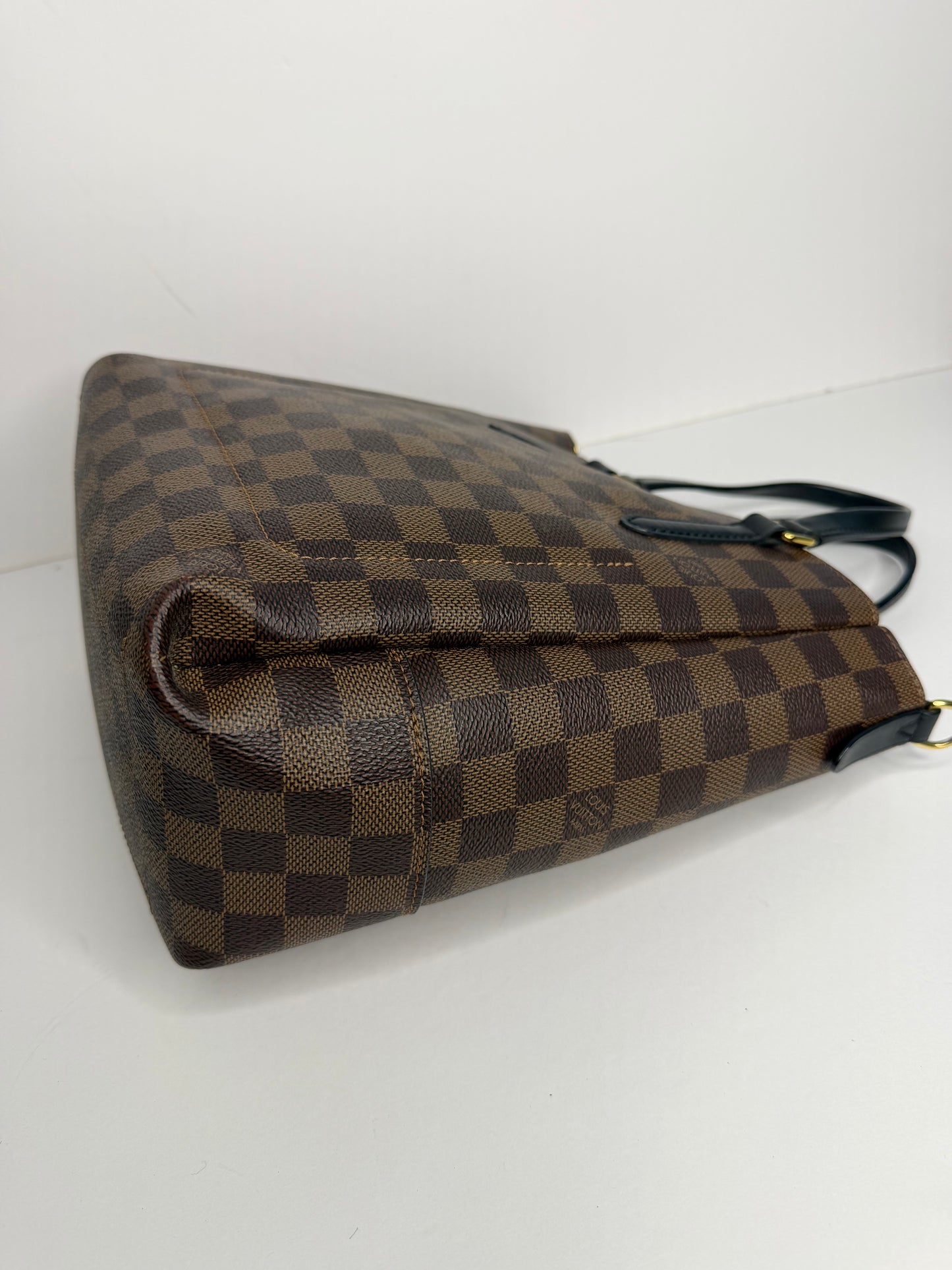Pre-owned Louis Vuitton Damier ebene Belmont PM Tote