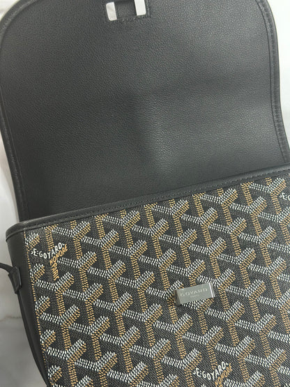 Pre-owned Goyard Black Goyardine canvas