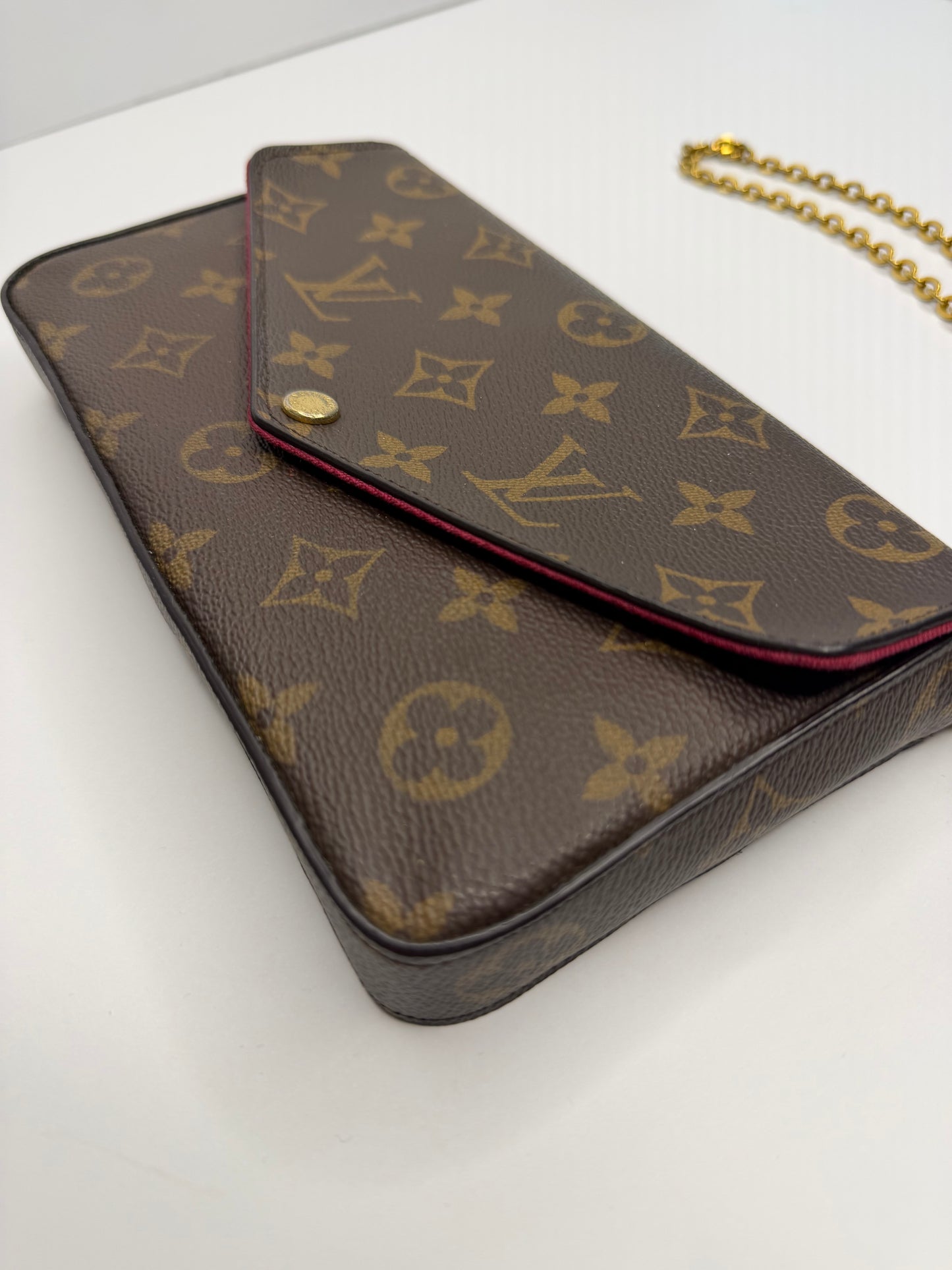 Pre-owned Louis Vuitton monogram canvas felicie pochette Crossbody