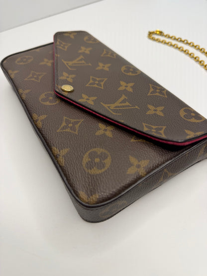 Pre-owned Louis Vuitton monogram canvas felicie pochette Crossbody