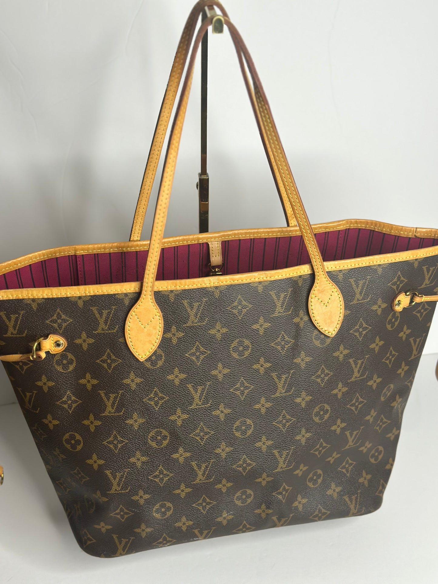Pre-owned Louis Vuitton monogram canvas Neverfull MM shoulder tote