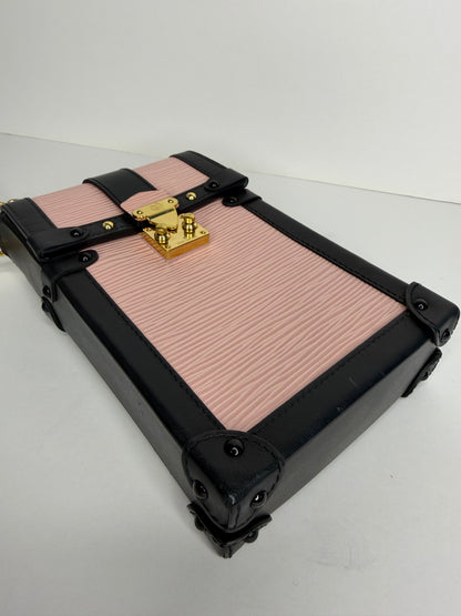 Pre-owned Louis Vuitton rose ballerine Epi vertical trunk crossbody
