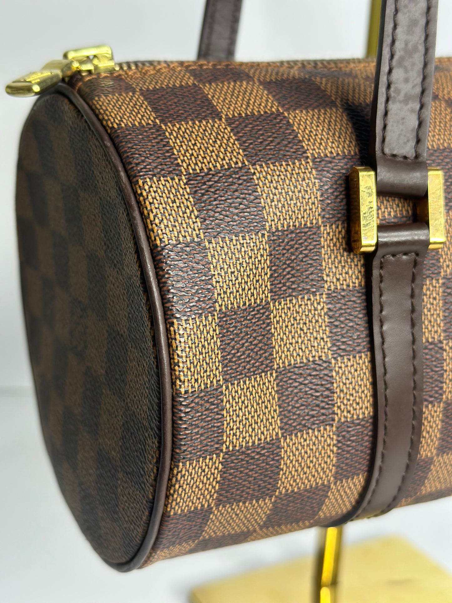 Pre-owned Louis Vuitton Damier Ebene Papillon 26 tote