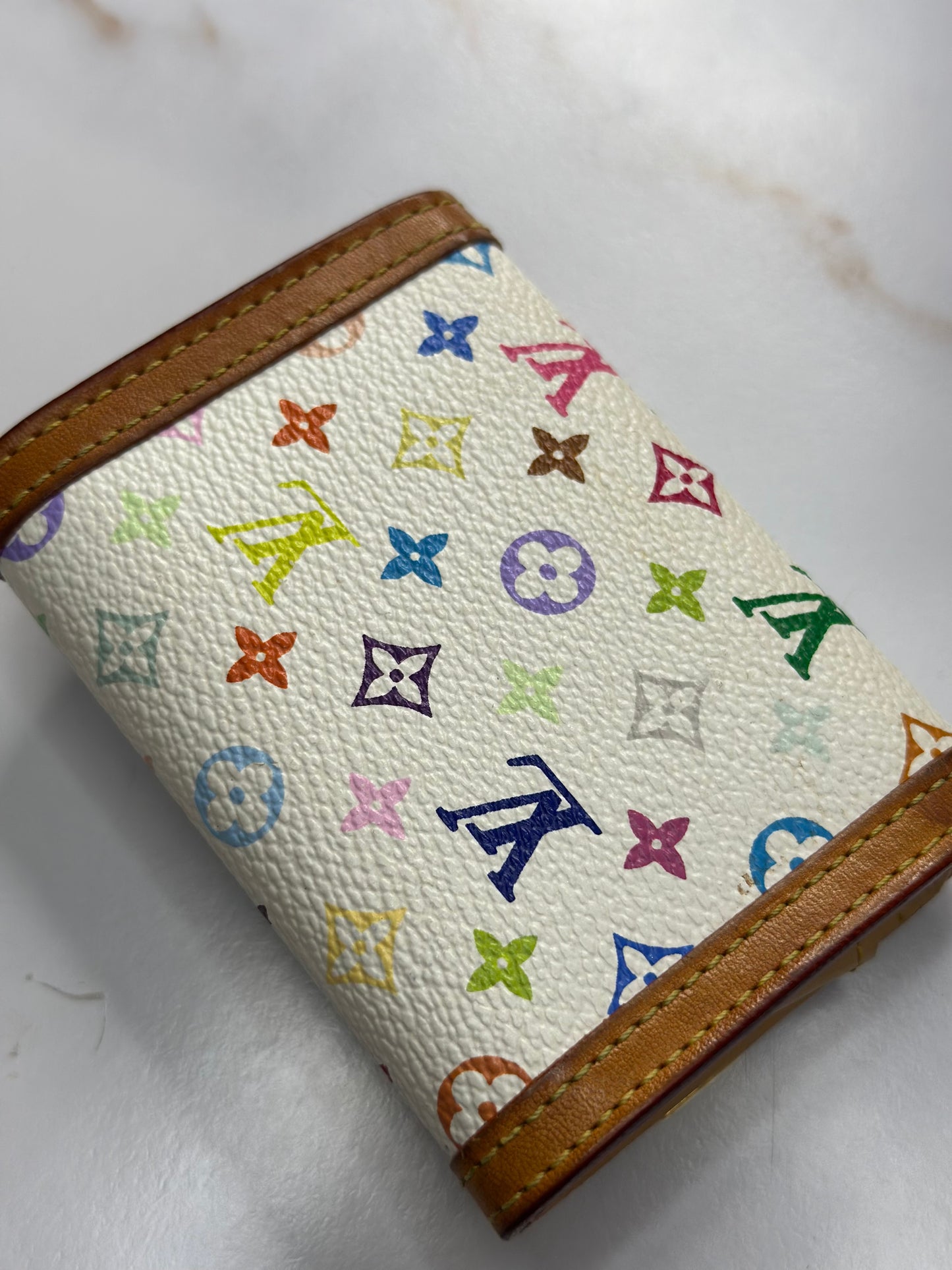 Pre-owned Louis Vuitton x Takashi Murakami multicolor monogram card case