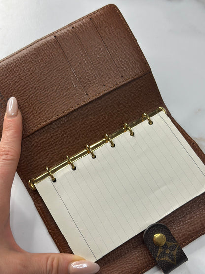 Pre-owned Louis Vuitton monogram canvas agenda PM