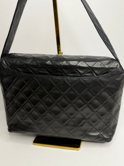 Pre-owned Chanel vintage 1992-1994 quilted lambskin shoulder bag