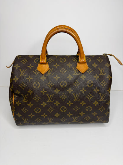 Pre-owned Louis Vuitton vintage monogram canvas speedy 30 Boston bag