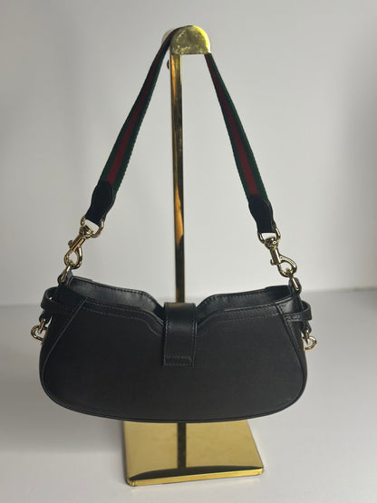 Pre-owned Gucci Moon Side Shoulder Bag Leather Mini