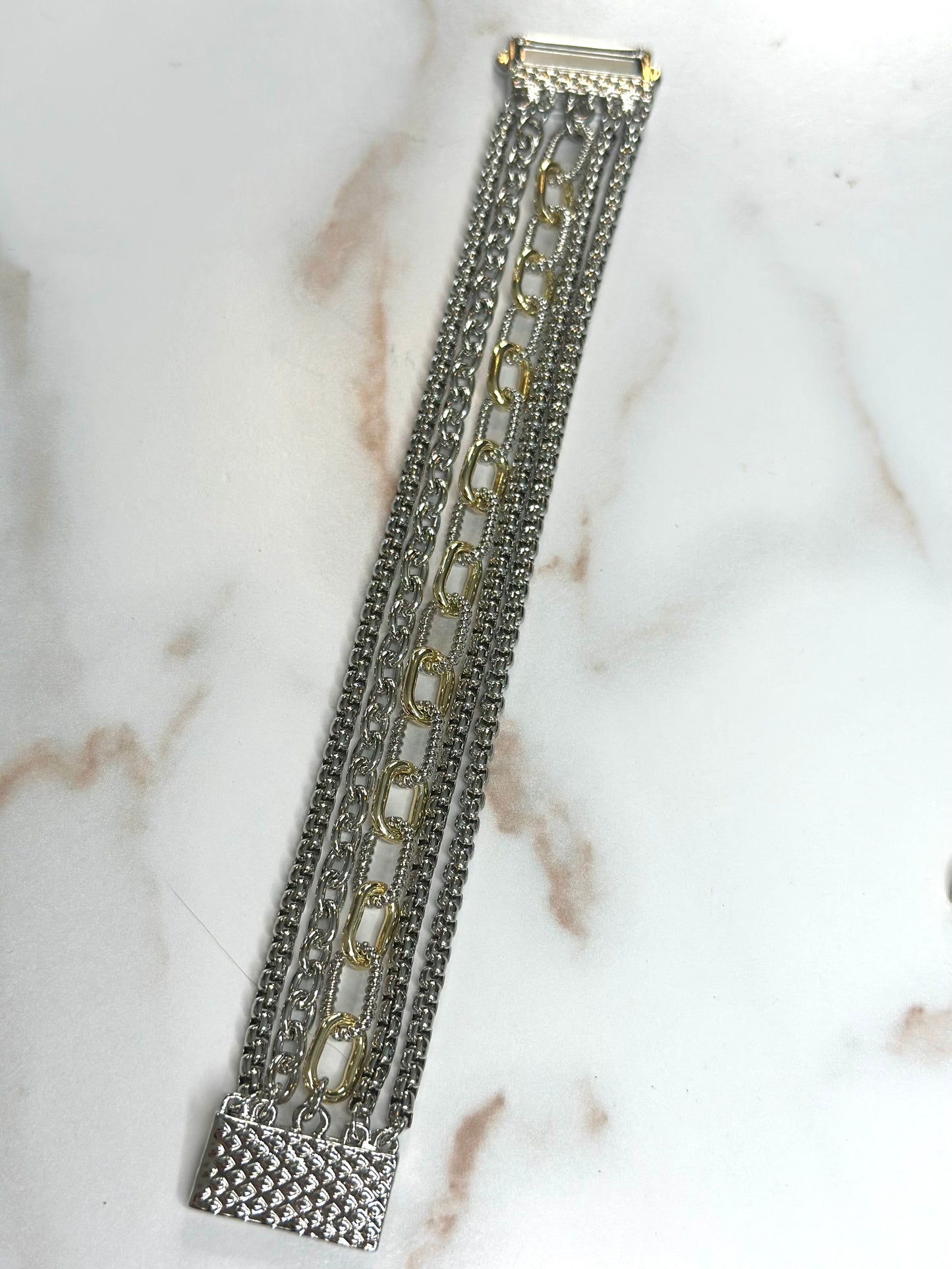 Alicia’s signature 2.0 two tone bracelet