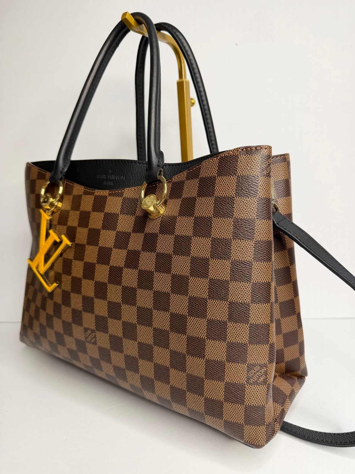 Pre-owned Louis Vuitton Damier Ebene LV Riverside Two Way Tote ()