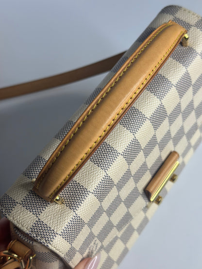 Pre-owned Louis Vuitton Damier azur croissette crossbody