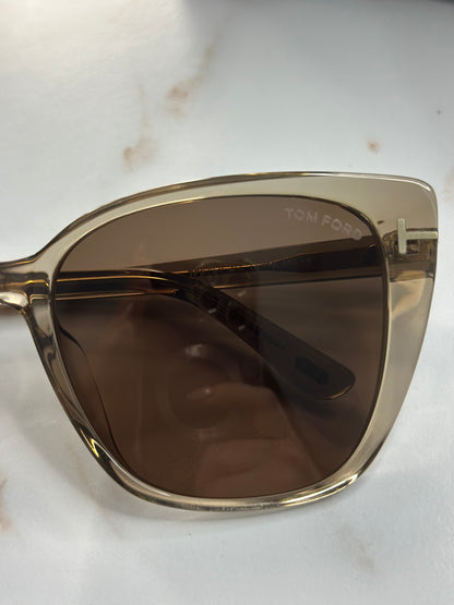 Pre-owned Tom Ford smoky gray cat eye sunglasses