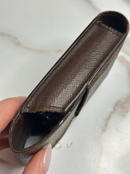 Pre-owned Louis Vuitton Damier Ebene Canvas Etui case ￼