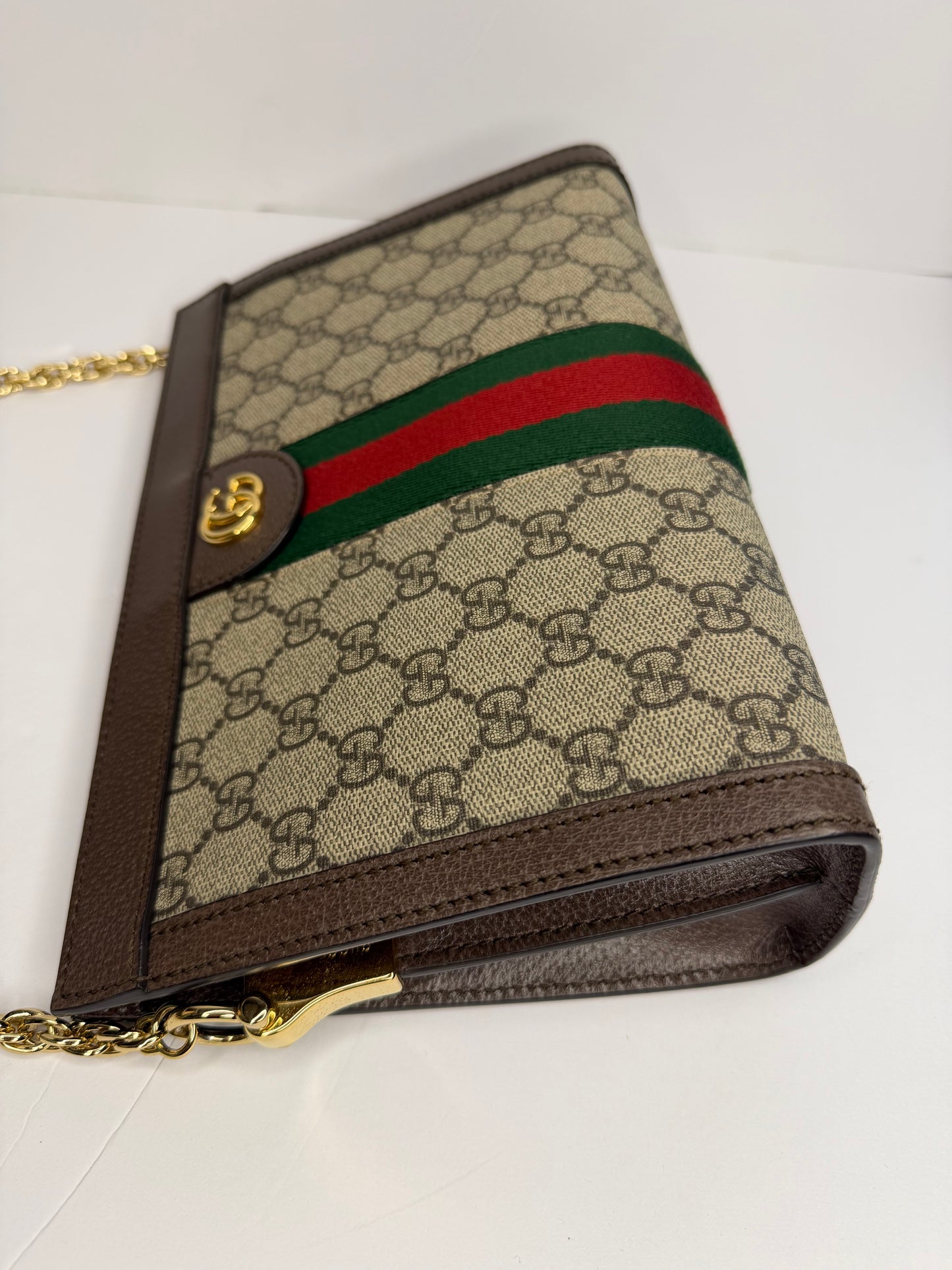 Pre-owned Gucci supreme canvas medium Ophidia Crossbody