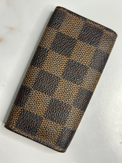 Pre-owned Louis Vuitton Damier ebene multi cles four key holder