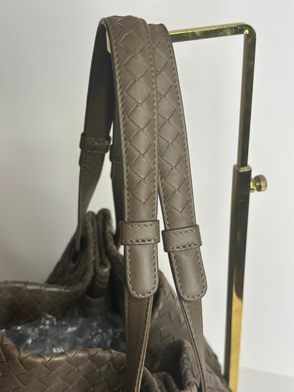 Pre-owned Bottega Veneta taupe-brown Intrecciato Tote