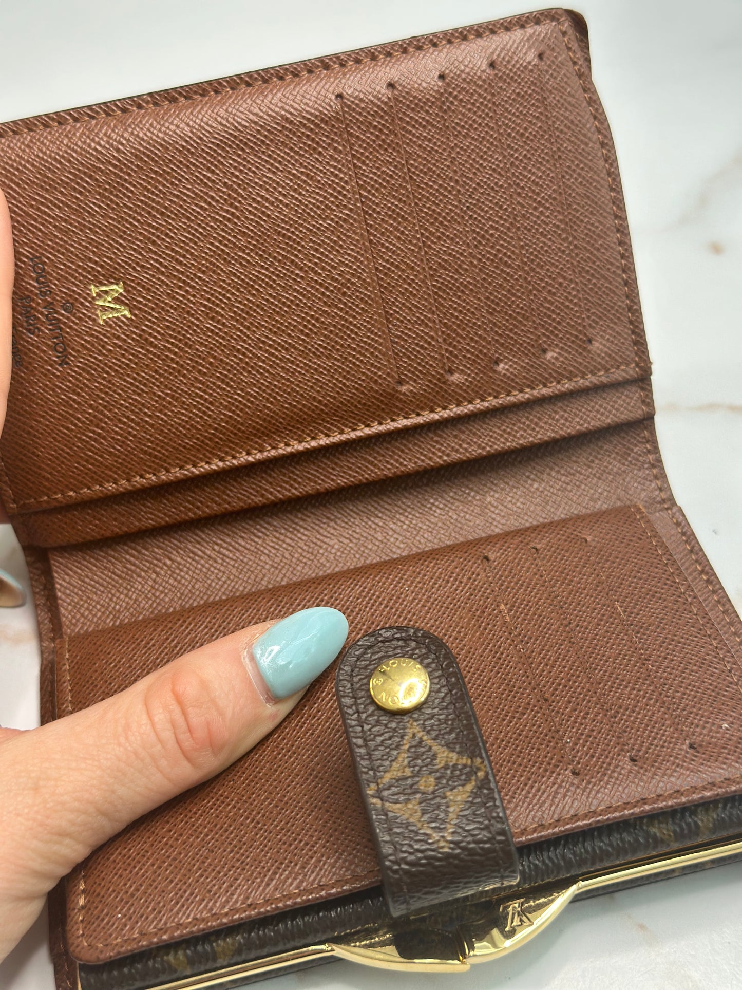 Pre-owned Louis Vuitton monogram canvas Viennois Wallet