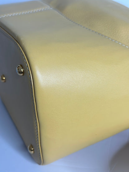Pre-owned Loewe Yellow calfskin leather vintage bucket bag