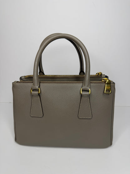 Pre-owned Prada Saffiano leather small two way tote