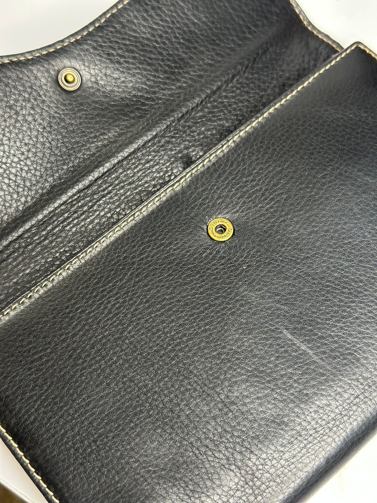 Pre-owned Christian Dior vintage saddle wallet