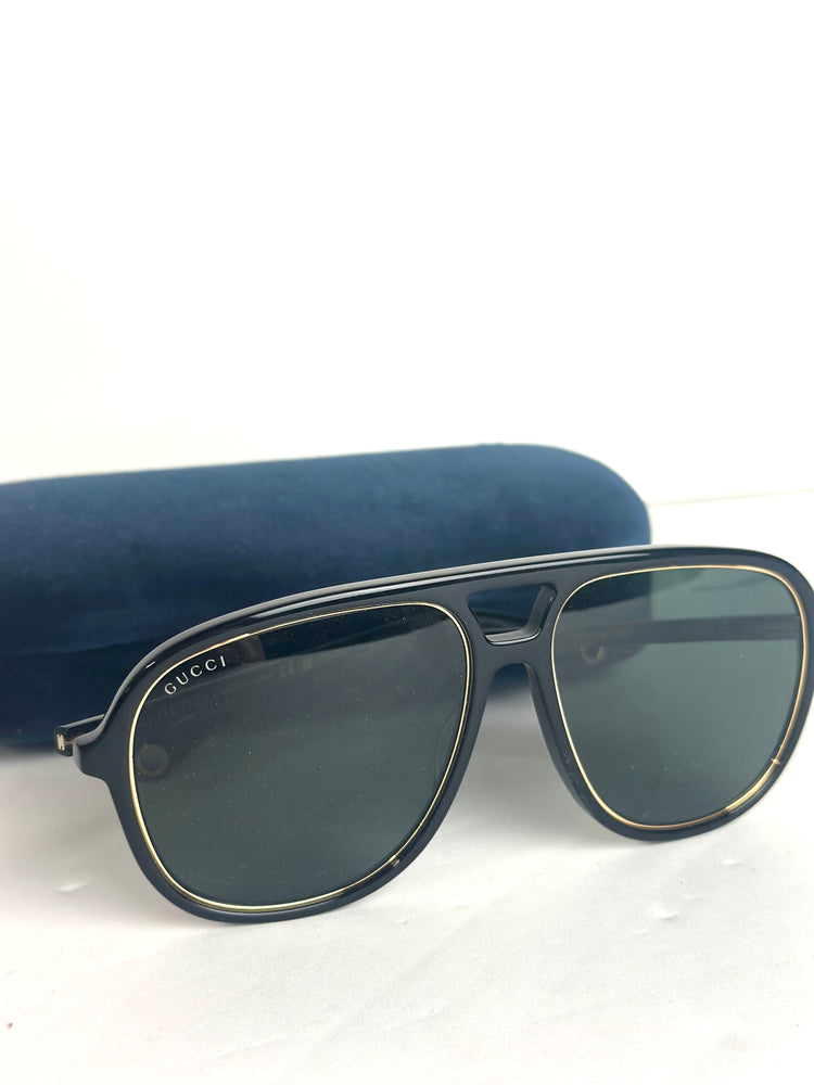 #2 Pre-Owned Gucci Black aviators