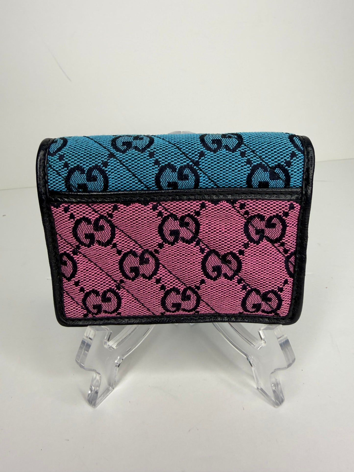 Pre-owned Gucci Multicolor canvas GG Marmont Wallet