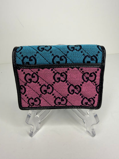 Pre-owned Gucci Multicolor canvas GG Marmont Wallet