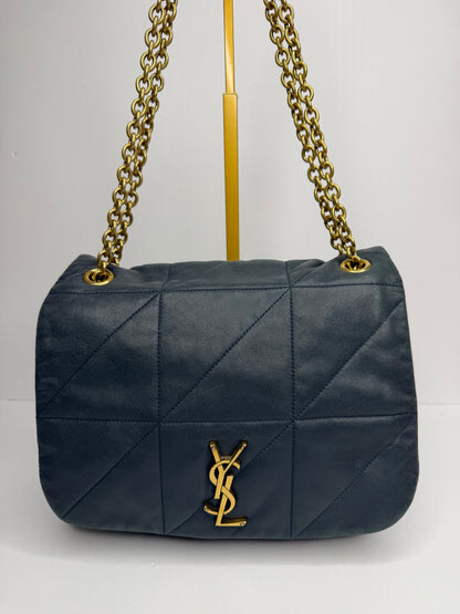 Pre-owned Saint Laurent Medium Jamie Bag Dark Ottanio leather crossbody