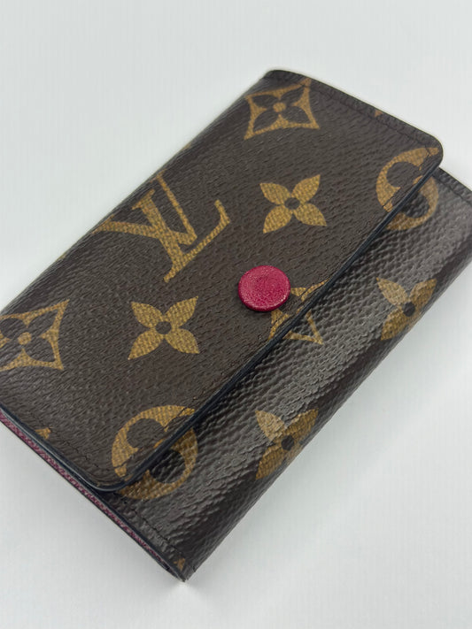 Pre-owned Louis Vuitton, monogram, canvas, fuchsia interior, multi cles six