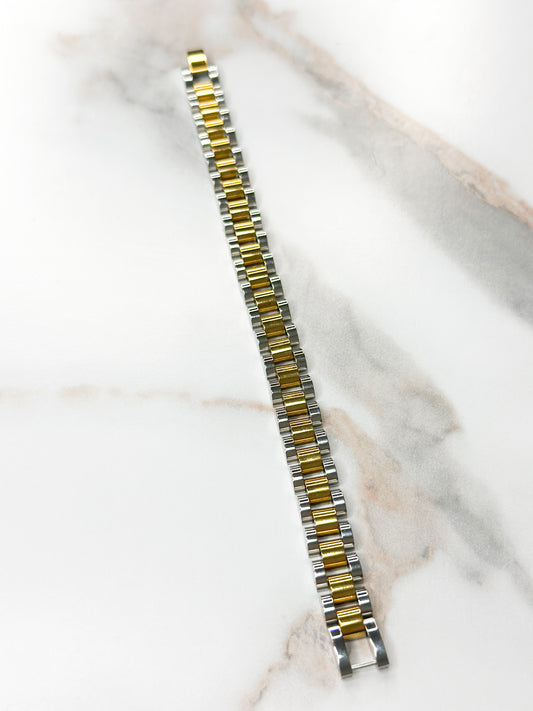 Brynn Two Tone watch band bracelet