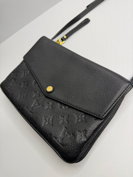 Pre-owned Louis Vuitton Empreinte Twice Black