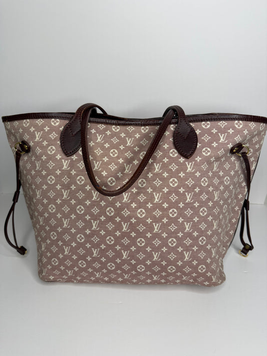 Pre-owned Louis Vuitton Neverfull MM tote bag in the Monogram Idylle Sepia canvas