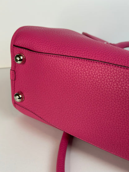 Pre-owned Loewe hot pink leather alamo top handle bag