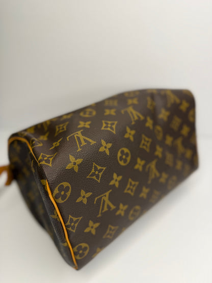 Pre-owned Louis Vuitton monogram canvas speedy 25 Boston bag tote