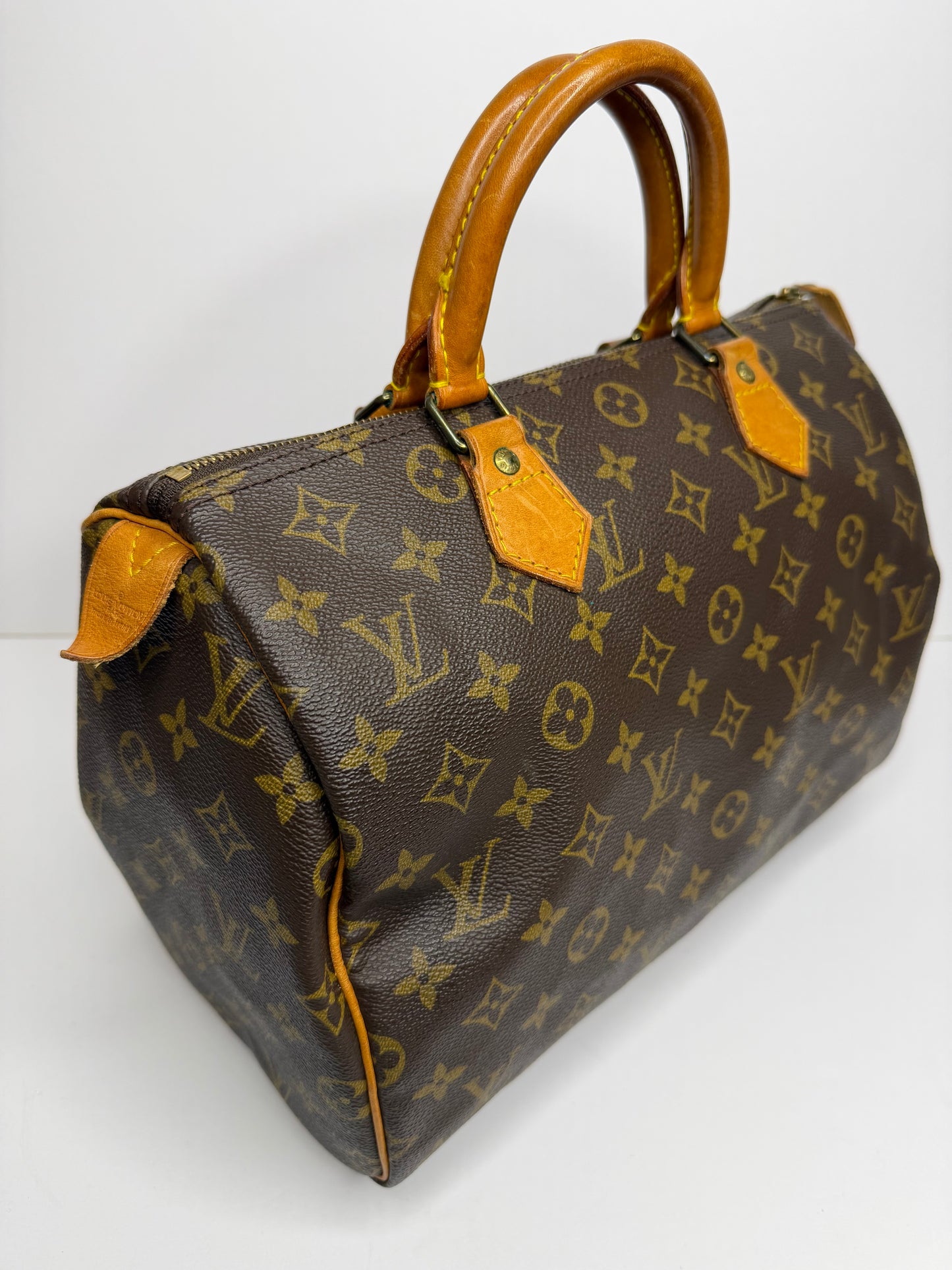 Pre-owned Louis Vuitton vintage monogram canvas speedy 30 Boston bag