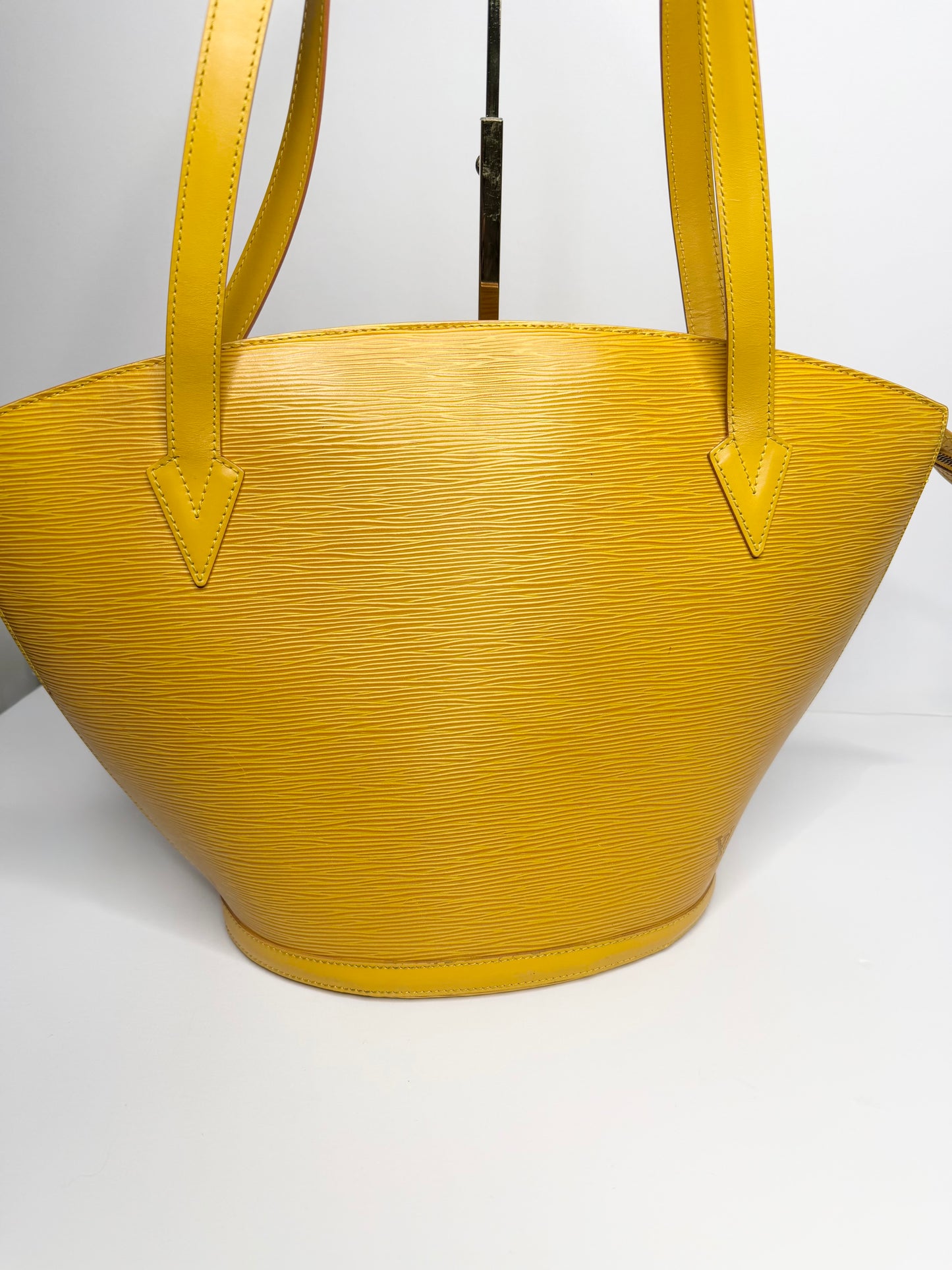 Pre-owned Louis Vuitton Yellow Epi leather Saint Jacques GM tote