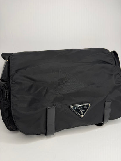 Pre-owned Prada nylon black messenger bag