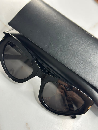 Pre-owned Saint Laurent black acetate sunglasses