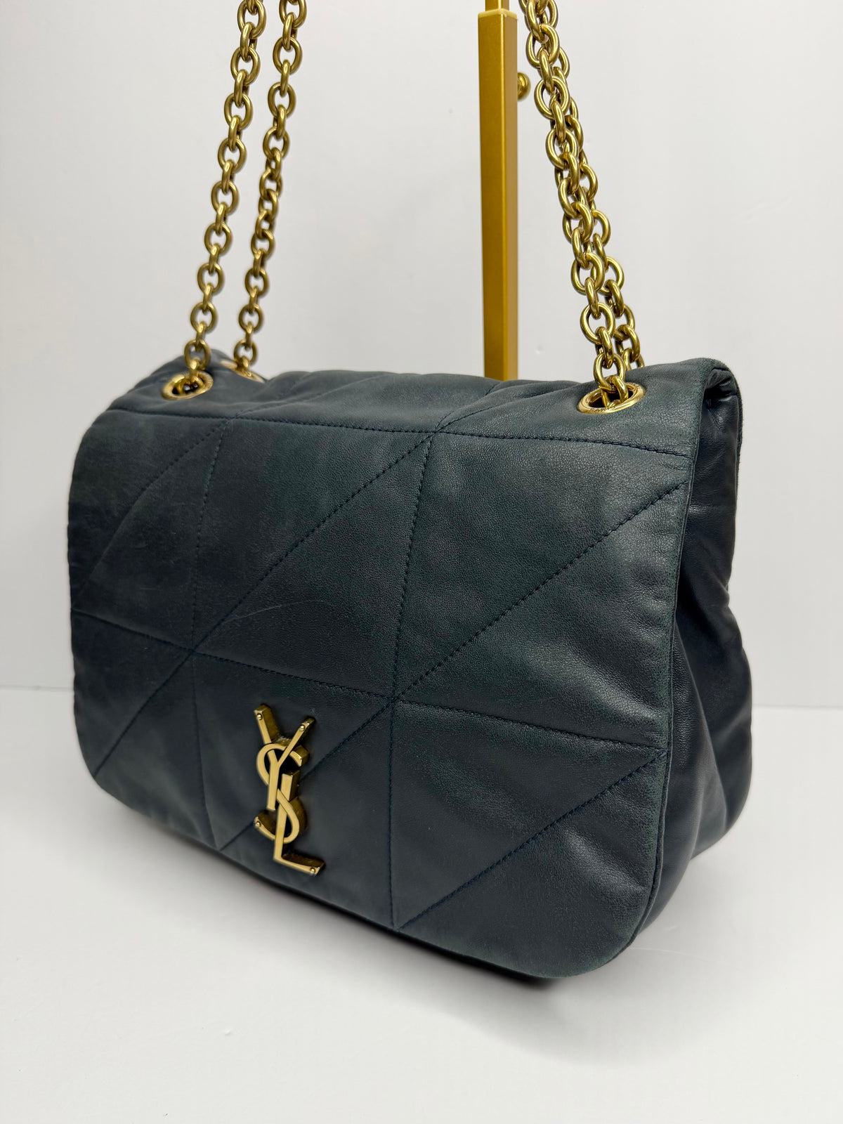 Pre-owned Saint Laurent Medium Jamie Bag Dark Ottanio leather crossbody