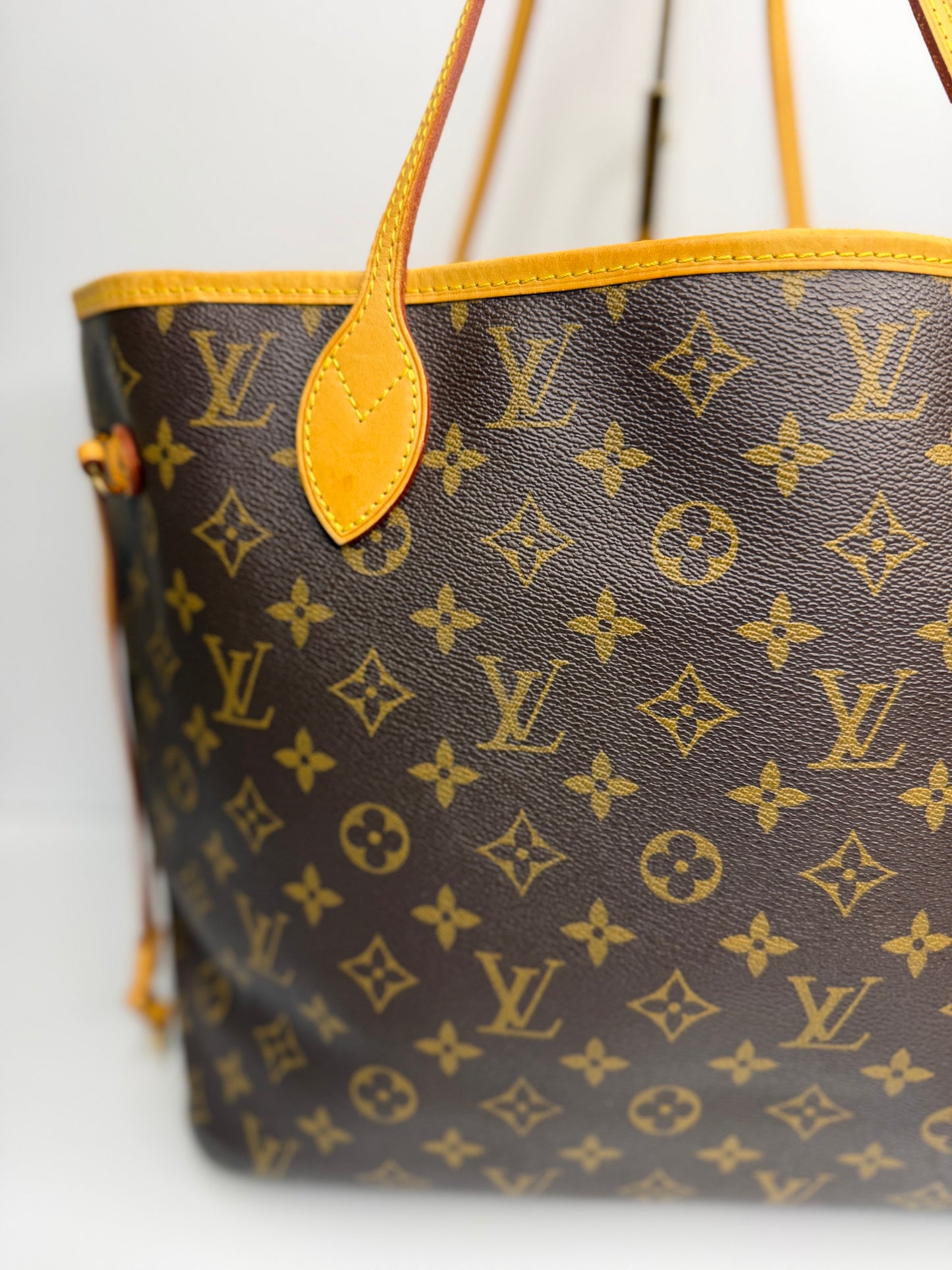 Pre-owned Louis Vuitton Mono canvas Neverfull MM tote