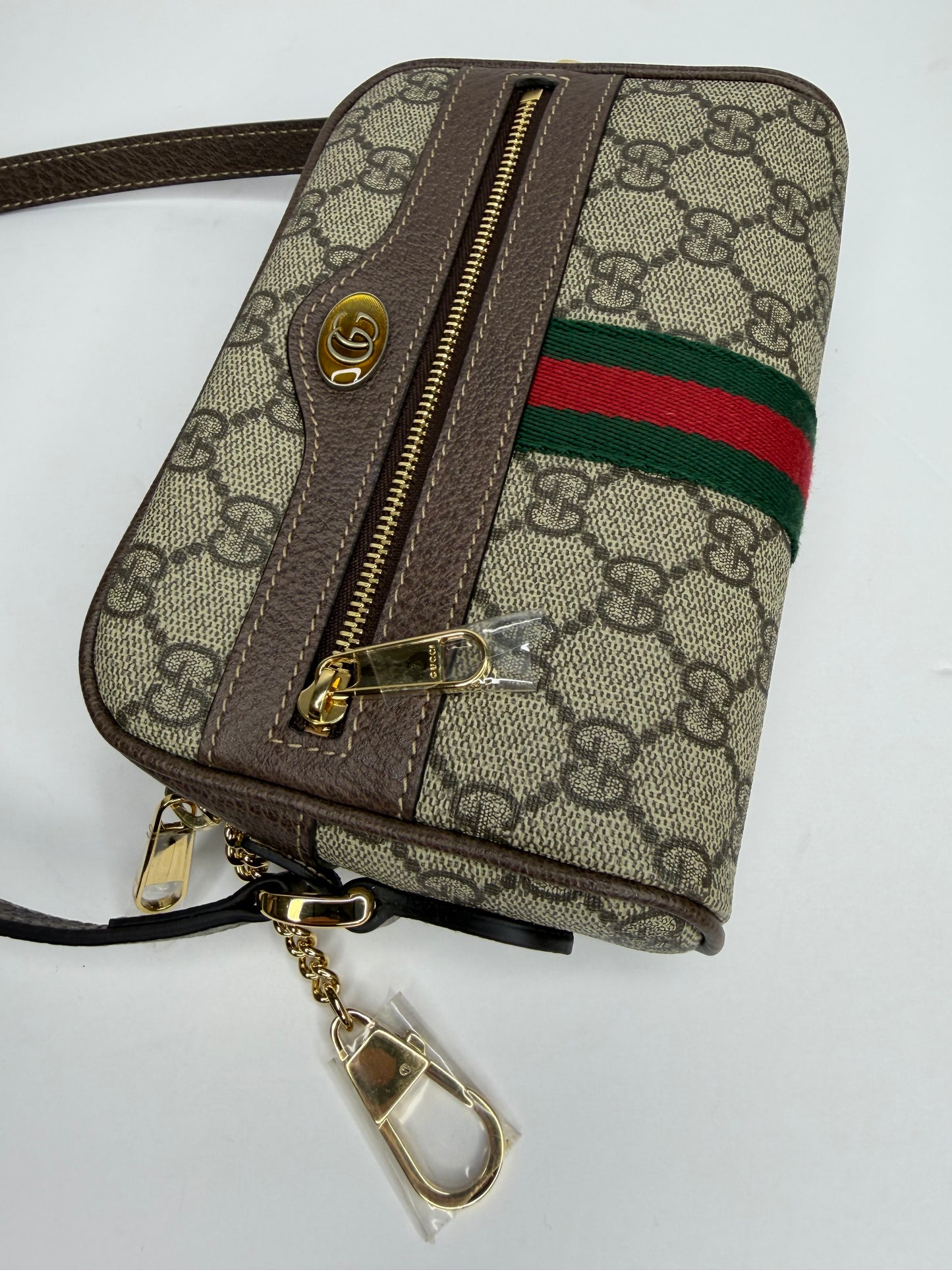 Pre-owned Gucci GG Ophidia mini beige crossbody