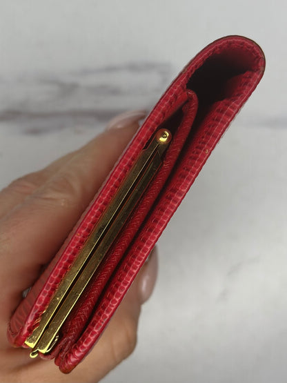 Pre-owned Louis Vuitton red Epi leather long wallet