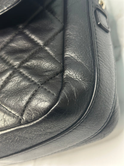 Pre-owned Chanel Easy City Flap black lambskin crossbody
