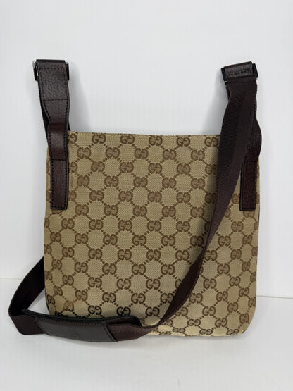 Pre-owned Gucci GG Canvas crossbody messenger