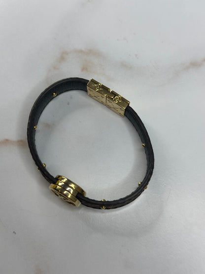 Pre-owned Louis Vuitton LV Circle monogram canvas Reversible Bracelet